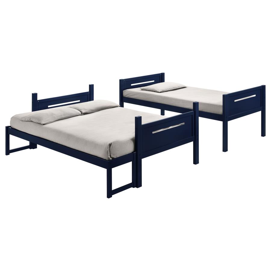 Littleton Twin Over Full Bunk Bed Blue