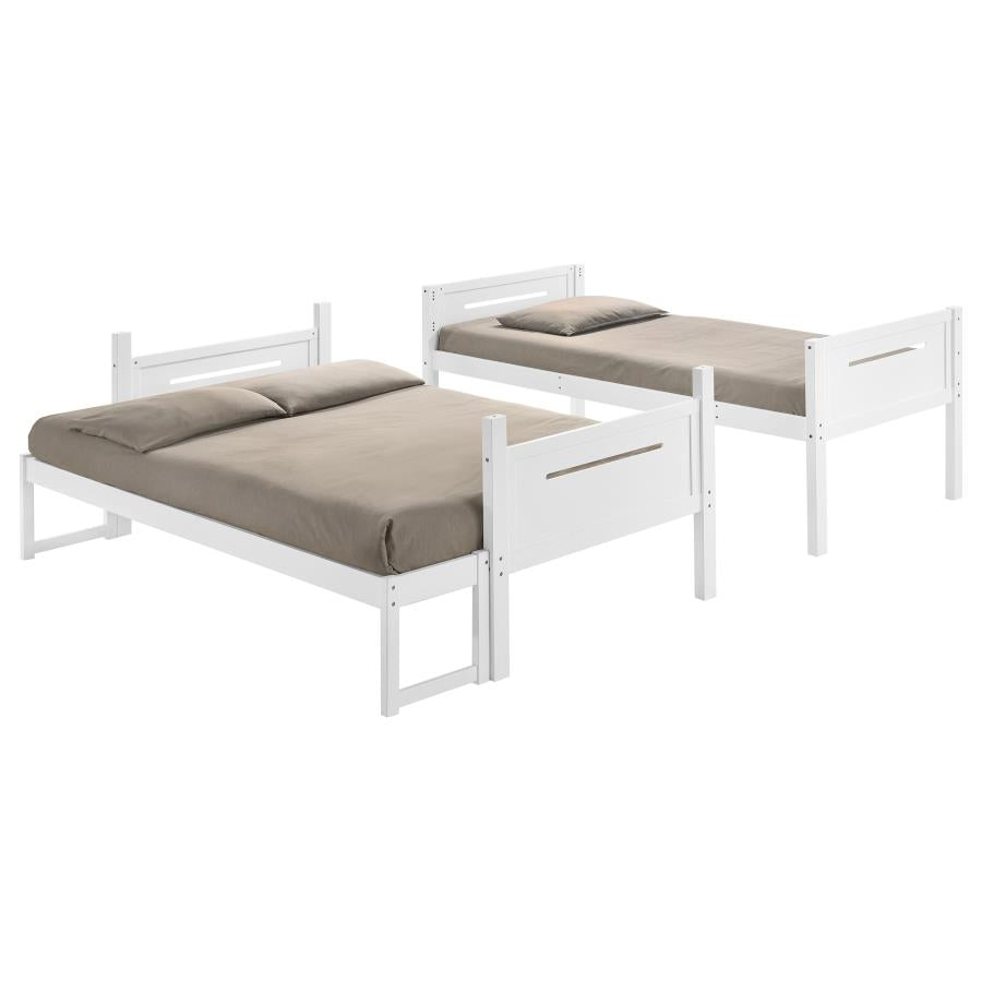 Littleton Twin Over Full Bunk Bed White