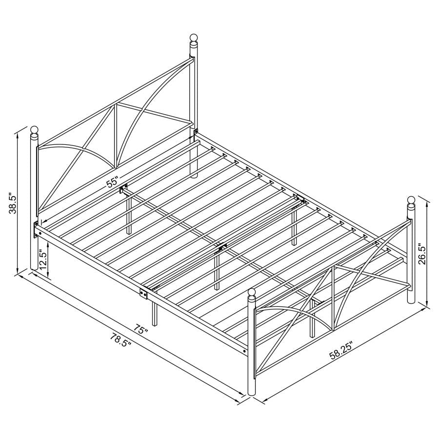 Hart Full Platform Bed Black