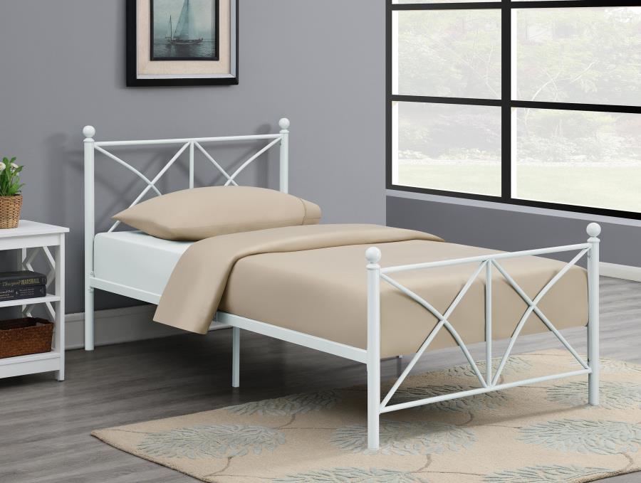 Hart Twin Platform Bed White