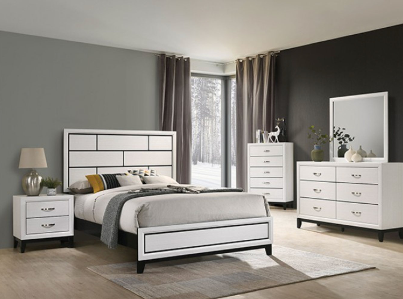 Errico Twin Bed -White