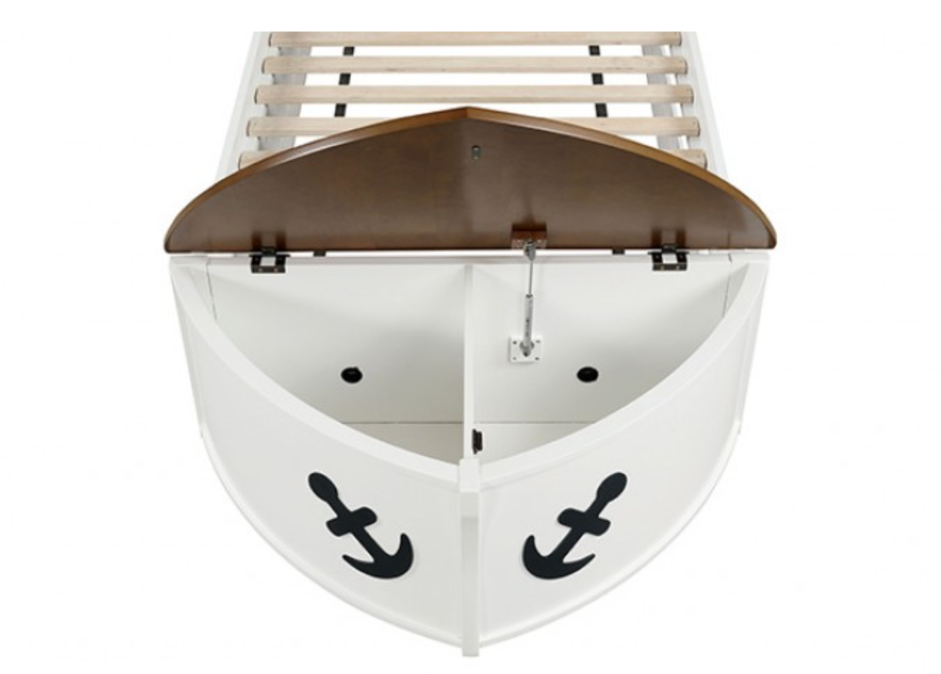 Posiedon Twin Captain Bed- White