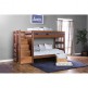 Ampelios Twin Over Twin Bunk Bed Mahogany