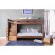 Ampelios Twin Over Twin Bunk Bed Mahogany