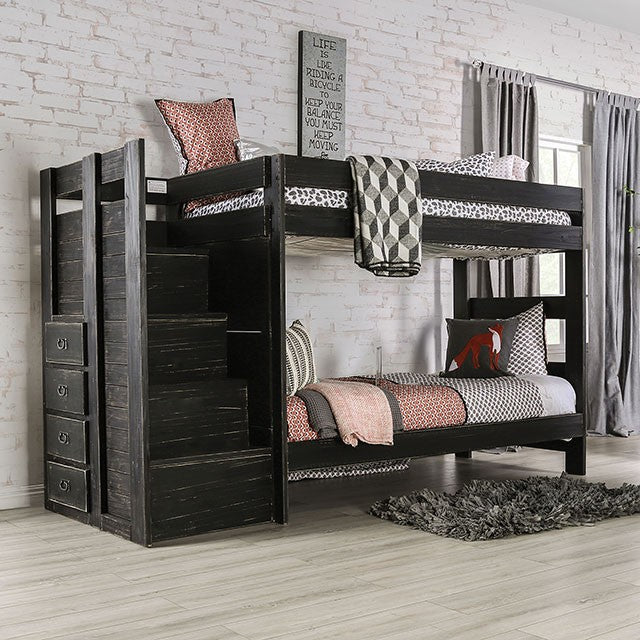 Ampelios Bunk Bed Black