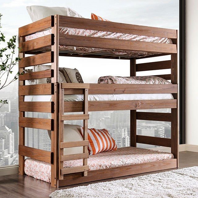 Pollyanna Triple Decker Twin Bunk Bed