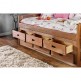 Lia Twin Captain Bed Mahogany