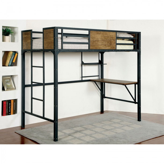 Clapton Twin Bed Over Workstation