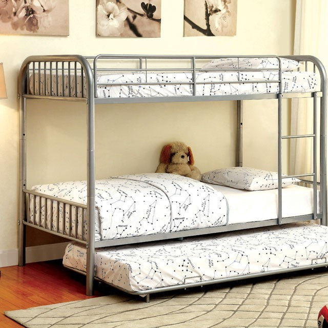 Rainbow Twin Over Twin Bunk Bed Silver