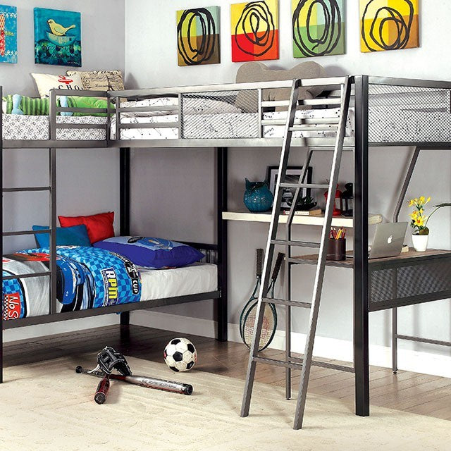 Ballarat L Shaped Triple Twin Bunk Bed