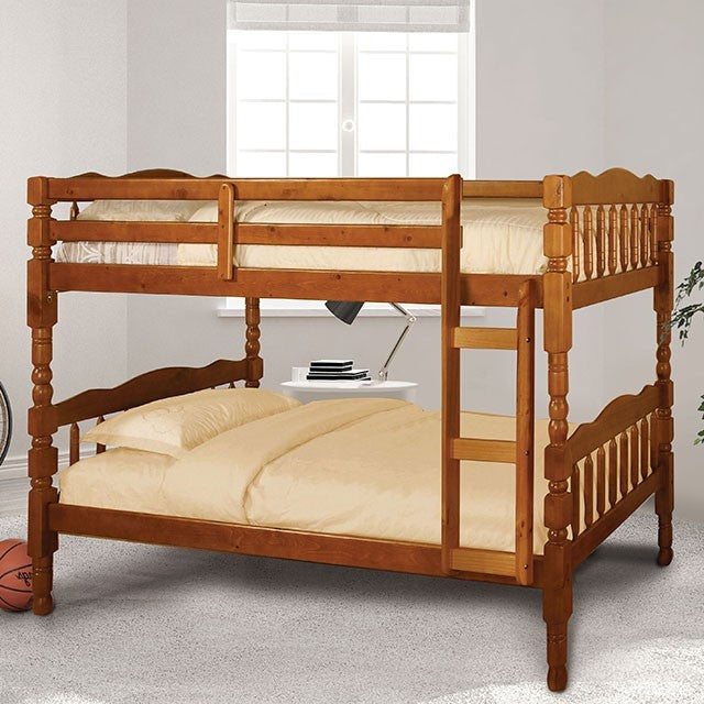 Catalina Twin Over Twin Bunk Bed Oak