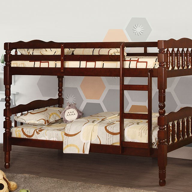 Catalina Twin Over Twin Bunk Bed Cherry