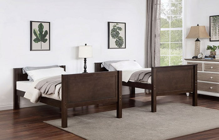 Stamos Twin Over Twin Bunk Bed Walnut