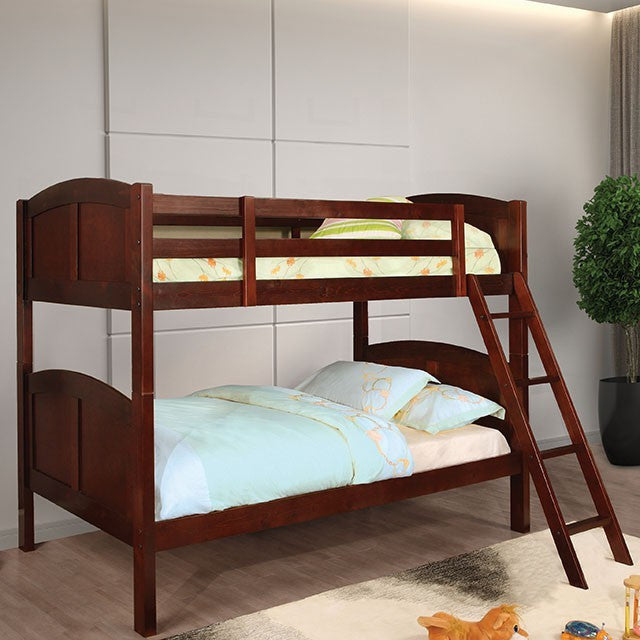 Rexford Twin Over Twin Bunk Bed Cherry