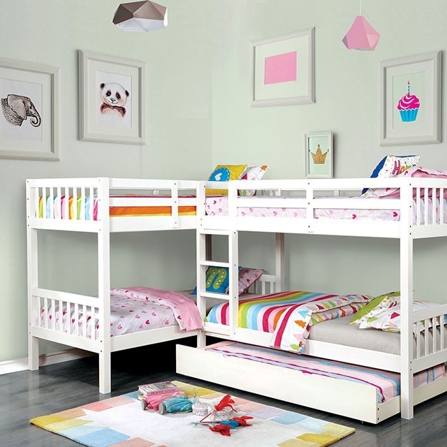 Marquette Quadruple Bunk Bed White