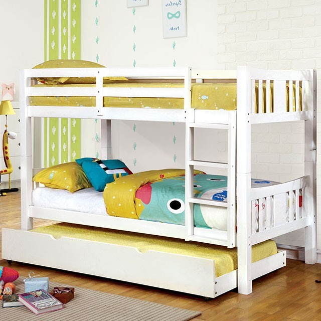 Cameron Twin Over Twin Bunk Bed White