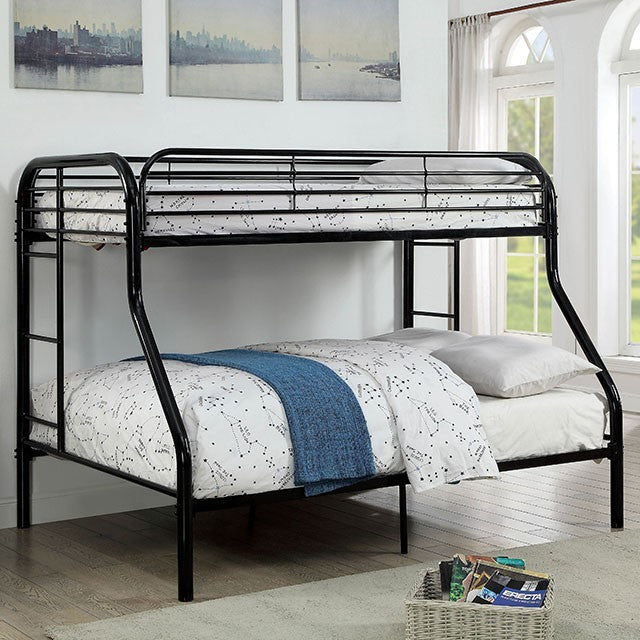 Opal Twin Over Full Bunk Bed Black