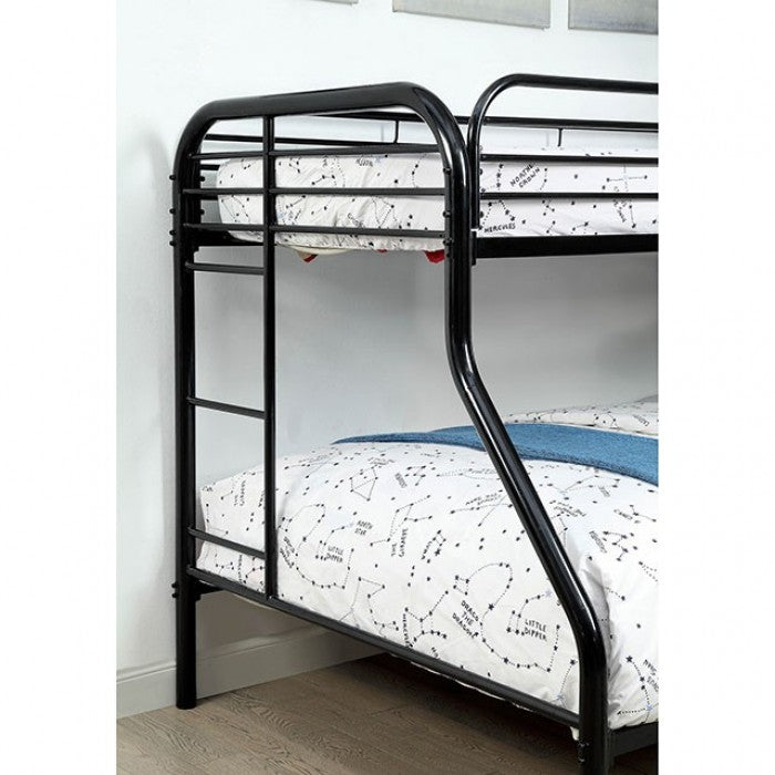 Opal Twin Over Full Bunk Bed Black