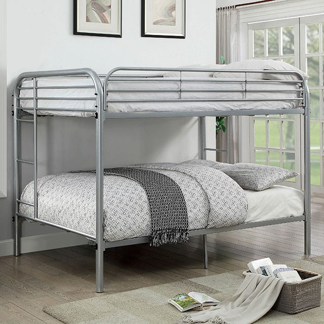 Opal Full Over Full Bunk Bed Silver