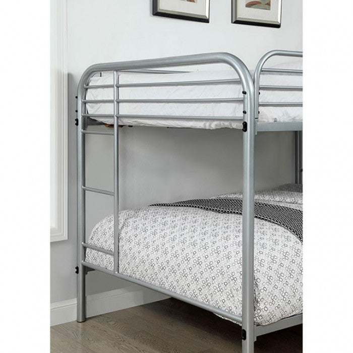 Opal Full Over Full Bunk Bed Silver