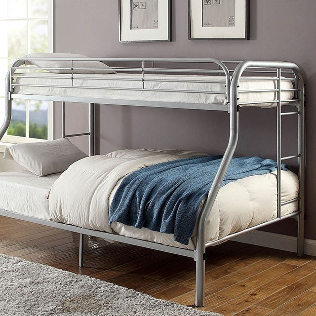 Opal Twin Over Full Bunk Bed Silver