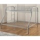 Opal Twin Over Full Bunk Bed Silver