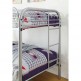 Opal Twin Over Twin Bunk Bed Silver