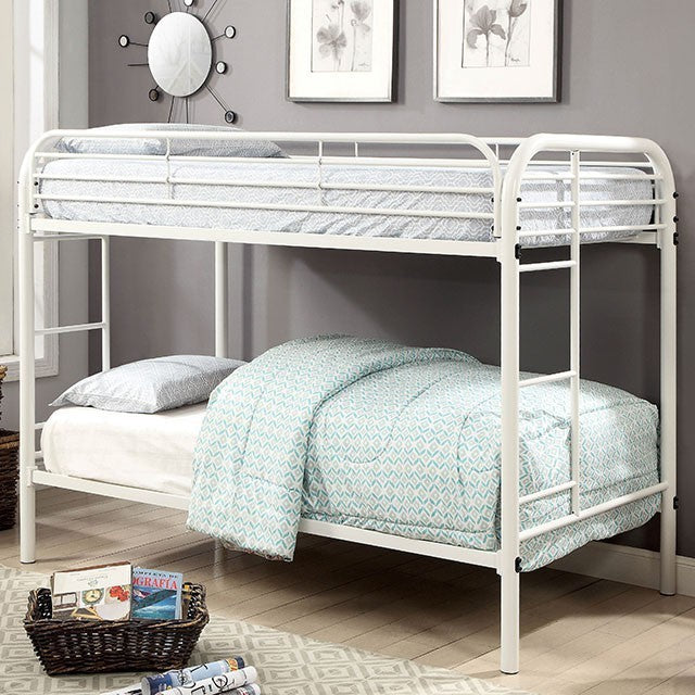 Opal Twin Over Twin Bunk Bed White