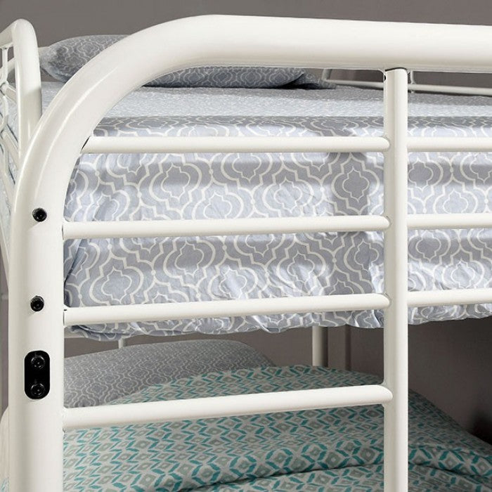 Opal Twin Over Twin Bunk Bed White