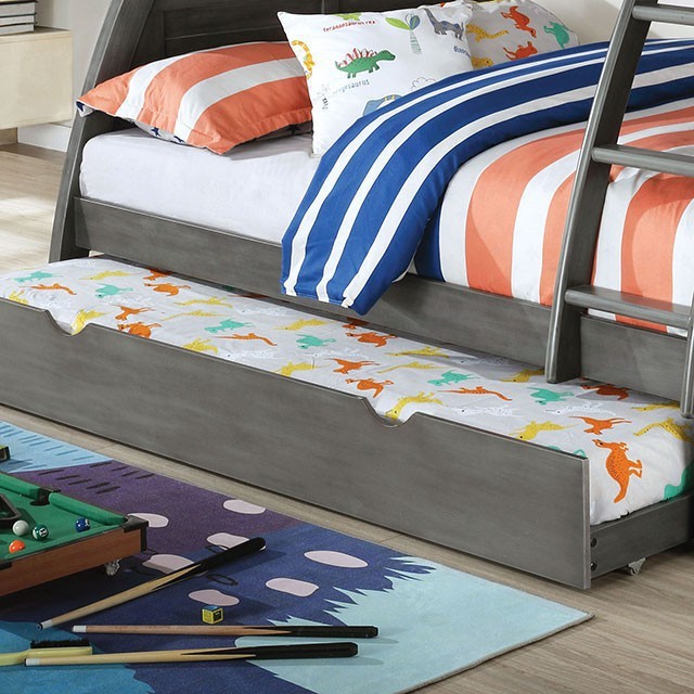 Hoople Bunk Bed Trundle Grey