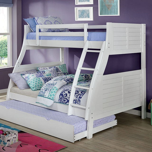 Hoople Twin Over Full Bunk Bed White