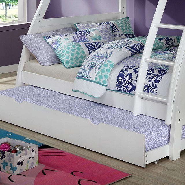 Hoople Bunk Bed Trundle White