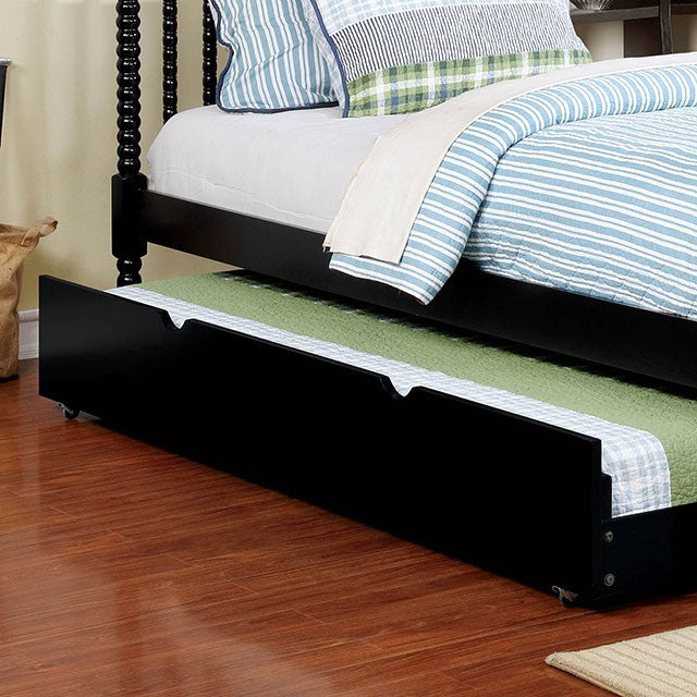 Linda Twin Daybed Trundle Black