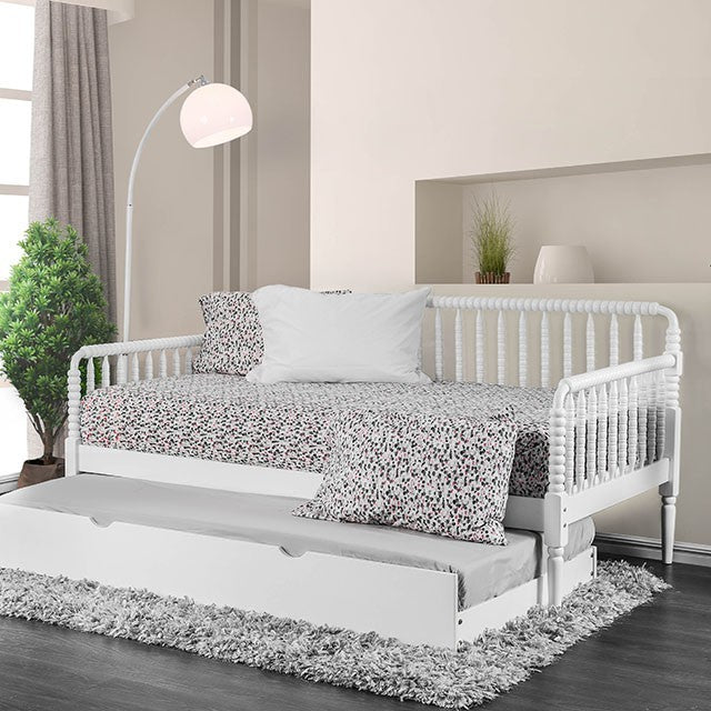 Linda Twin Daybed Trundle White