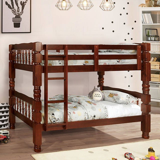 Carolina Twin Over Twin Bunk Bed Cherry