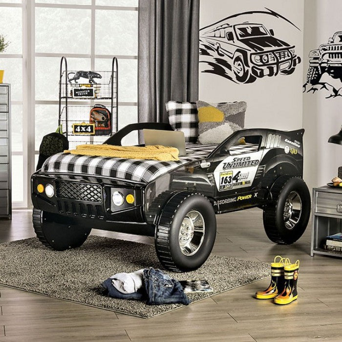 Speed Jump Twin Bed Black