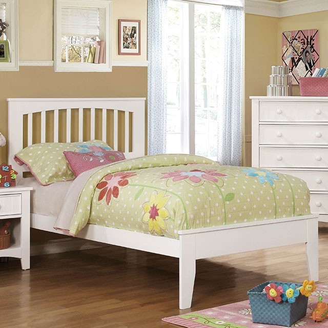 Pinebrook Twin Bed White