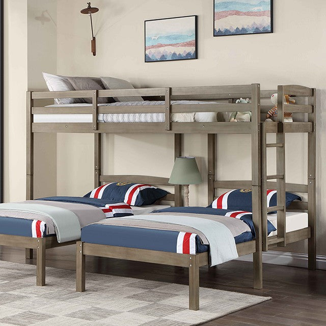 Hortense Triple Twin Bunk Bed