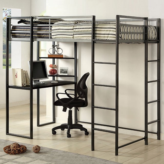 Sherman Loft Twin Bed With Workspace