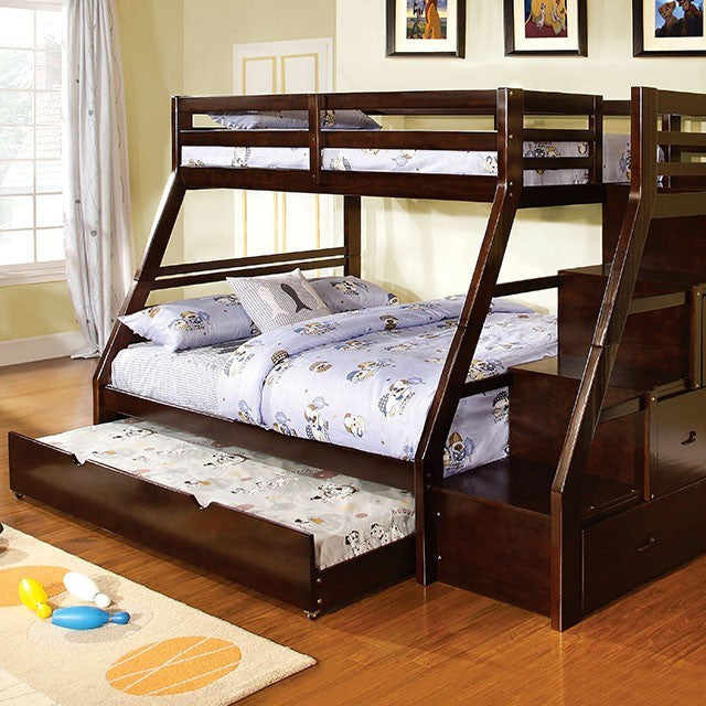 Ellington Twin Over Full Bunk Bed Dark Walnut